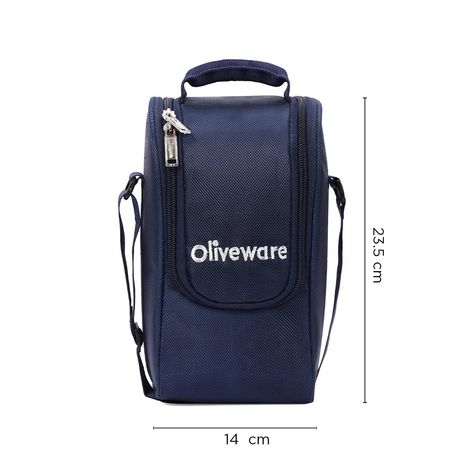 Oliveware Executive Glassware Lunchbox - Blue