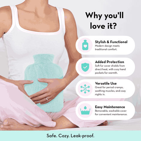 Plush Hot Water Bag-Cuddle Buddy With Removable Cover