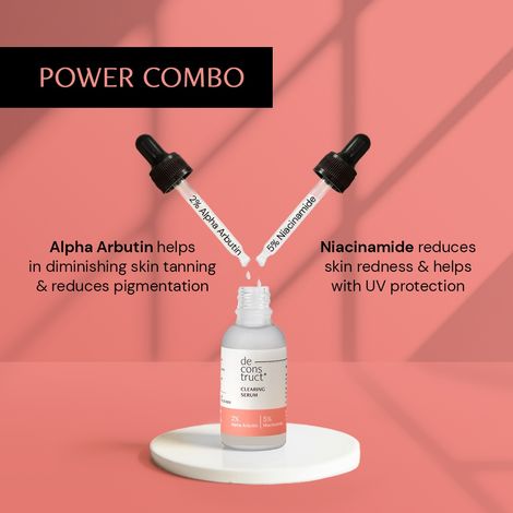 Deconstruct Niacinamide Serum|Multi-Benefit Serum | Pigmentation, Acne Marks, Dark Spots & Tanning