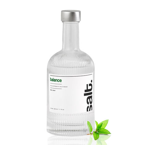 Salt Balance Mouthwash Alkaline Probiotic With Basil Mint Flavor