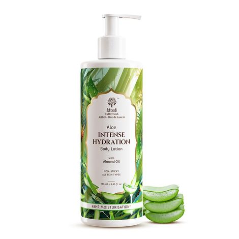 Khadi Essentials Intense Hydration Body Lotion With Aloe Vera & Almond Oil