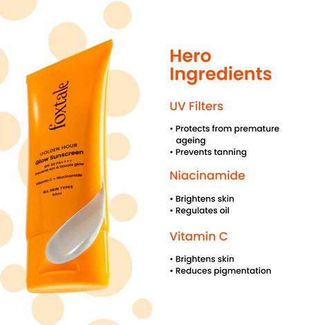 Foxtale Glow Sunscreen SPF 50 PA++++