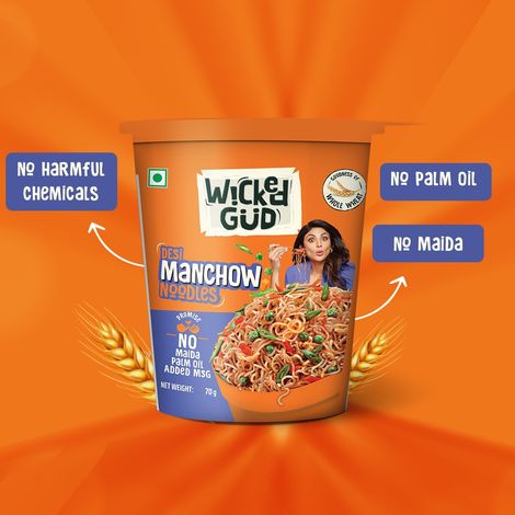 Wickedgud Desi Manchow cup noodles