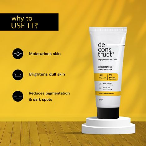 Deconstruct Brightening Moisturizer- 5% Niacinamide + 1% Kojic Acid + 5% Vitamin C