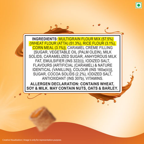 Kellogg's Chocos Fills | Caramel flavoured | 0% Maida | Multigrain