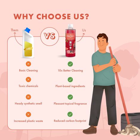 Kleenest Floral Wave Natural Plant Based Floor Cleaner