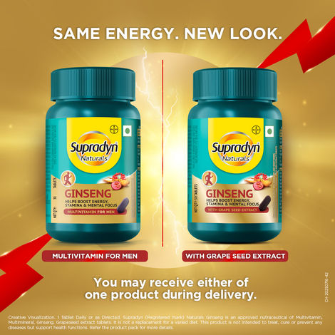 Supradyn Naturals Ginseng Multivitamin For Men 30 Tablets