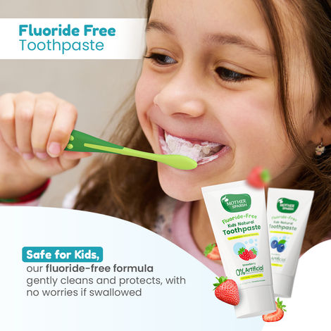 Mother Sparsh Fluoride-Free Kids Toothpaste (With Toothbrush)