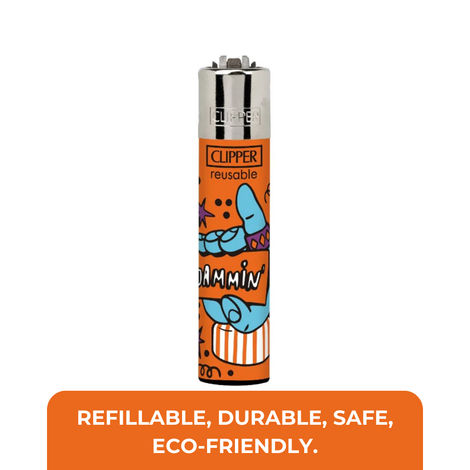 Clipper Lighter - Refillable and Reusable | CP-11 | Assorted Design