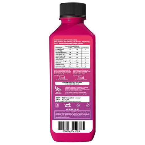 Yu Berry Blast 100% Fruit Juice With Berry Pieces