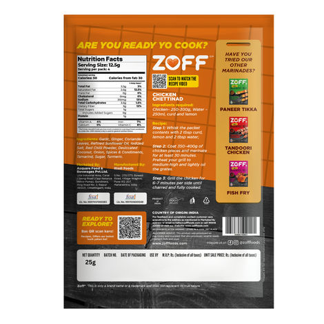 ZOFF Marinde Mix Chicken Chettinad