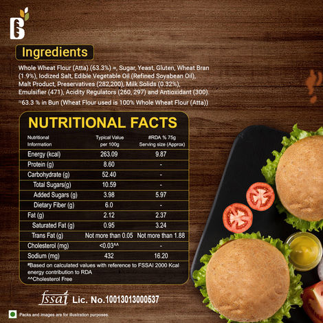 Baker's Loaf Zero Maida No Palm Oil Burger by Modern