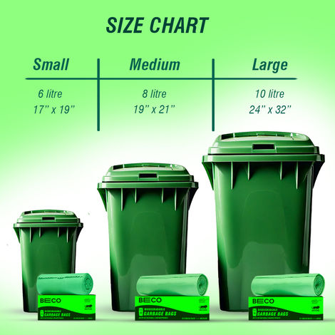 Beco Biofriendly Medium Garbage Bags - 19 x 21 Inch
