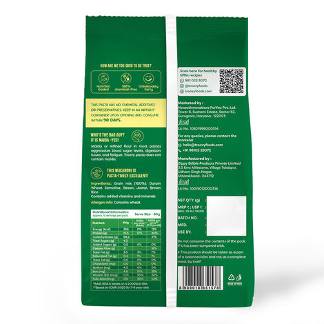 Troovy Healthy High Protein Macaroni Pasta (No Maida)