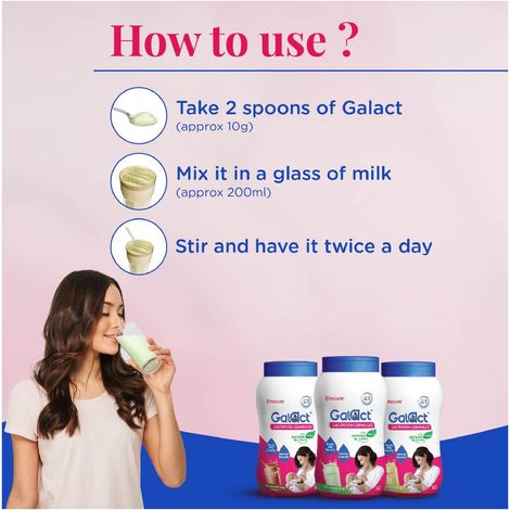 Galact Granules | Lactation Supplement with Shatavari | Elaichi Flavour