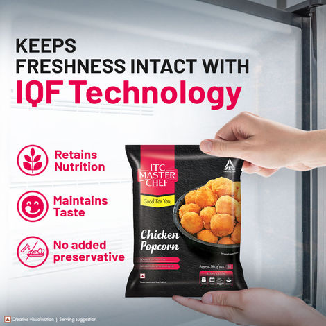 ITC Master Chef Chicken Popcorn | Source of Protein | No Added Preservatives | 55 pieces