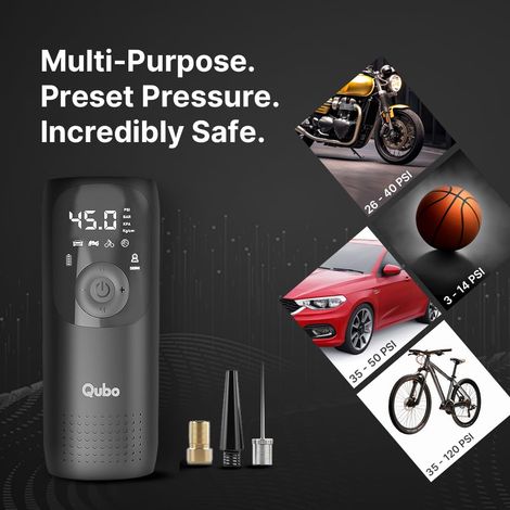 Qubo Smart Tyre Inflator |Cars & Bikes from Hero Group