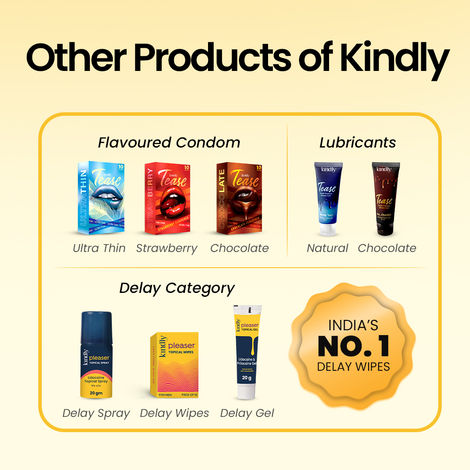 Kindly Health Pleaser Long-Last Wipes for Men Pack of 10