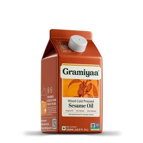 Gramiyaa Sesame - Gingelly (Til) Wood Cold Pressed Oil