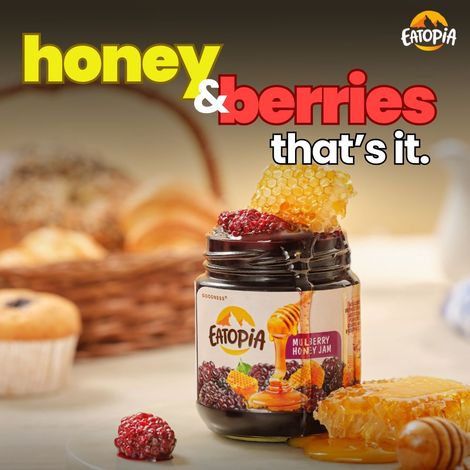 Eatopia Mulberry Fruit Honey Jam | No Added Sugar