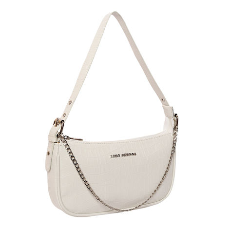 Lino Perros Women's Solid Hand Bag | White