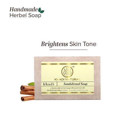 Khadi Natural Sandalwood Soap For Bright and Glowing Skin