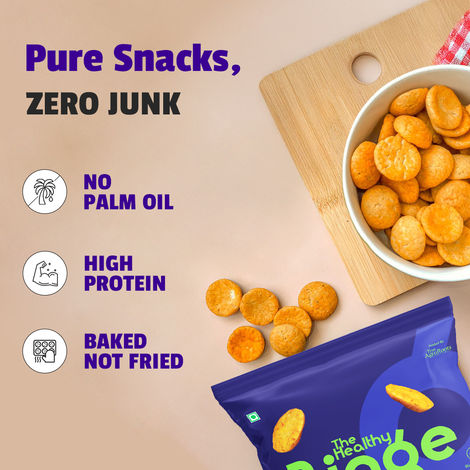 The Healthy Binge Millet Baked Chips- Classic Cheese- Protein Rich