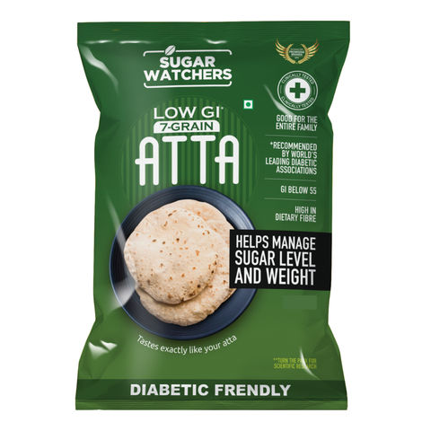 Sugar Watchers Low Gi 7 Grain Atta - Diabetic Friendly Pouch