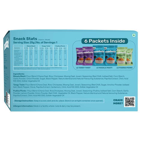 Madmix Baked Jowar Bhujia- All Flavour (Pack Of 6)