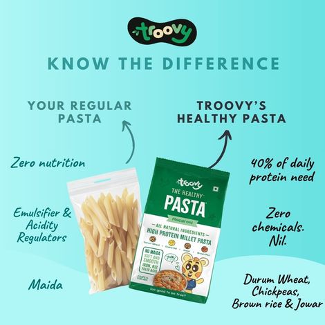 Troovy Healthy High Protein Macaroni Pasta (No Maida)