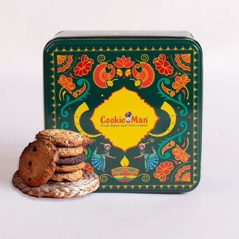 Cookie Man Premium Assorted Cookies Biscuits Gift Tin Pack