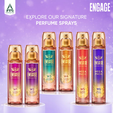 Engage W2 Perfume For Women, Floral & Fruity Fragrance, Skin Friendly (120ml) & Ferrero Rocher Gift Pack (50g) Combo