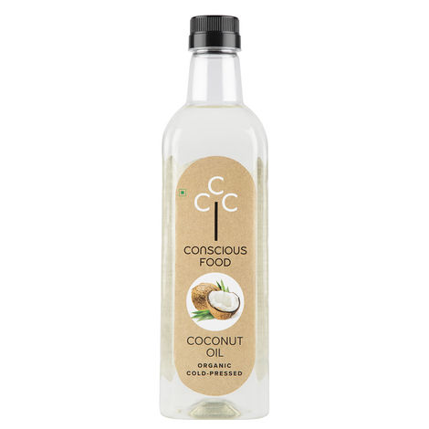 Conscious Food Coconut Cold Pressed Oil | Organic Healthy Cooking Oil (Nariyal Oil)