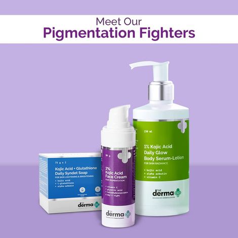 The Derma Co 2% Kojic Acid Face Serum for Dark spots reduction, Pigmentation & Blemishes