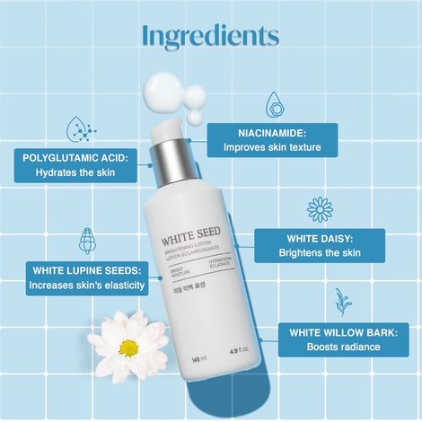 The Face Shop White Seed Brightening Lotion, Face Cream With Niacinamide