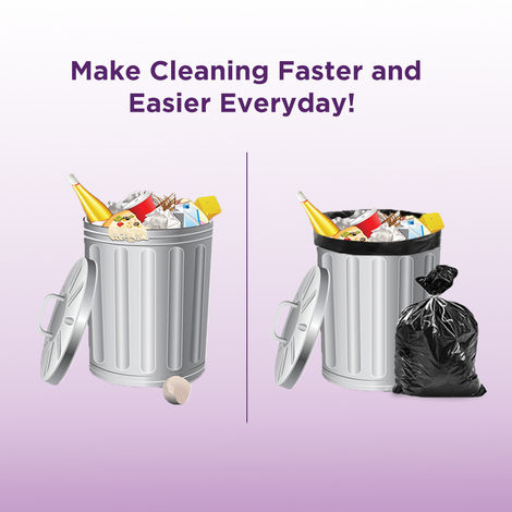 Ezee Premium Large Size Garbage Bag With Detachable Tie Tape