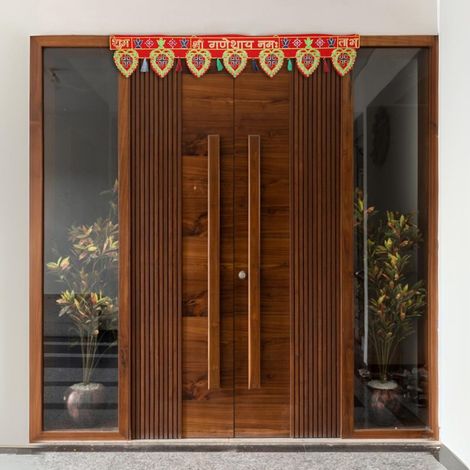 Velvet Toran Sri Ganesh | 3ft | Red & Gold | Chandar