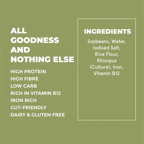 Hello Tempayy 42g Protein Natural Tempeh Cubes - Low Fat & High Fibre