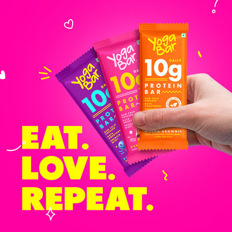 Yogabar 10 Grams Protein Bars | Chocolate Chip And Cranberry | Protein Blend And Premium Whey
