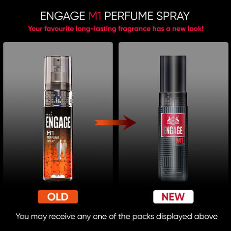 Engage M1 Perfume for Men, Citrus & Woody Fragrance Scent, Skin Friendly