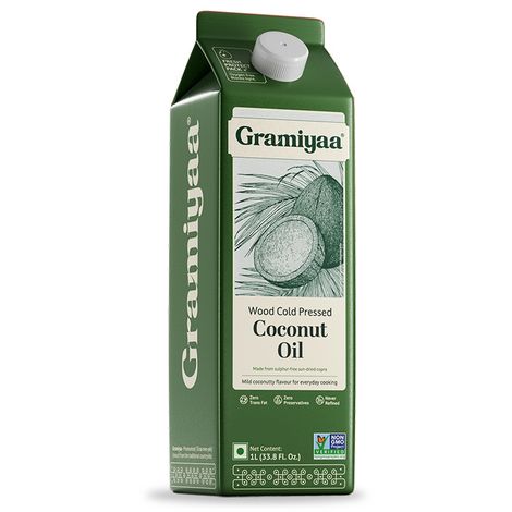 Gramiyaa Coconut Wood Cold Pressed Oil (Nariyal Oil)