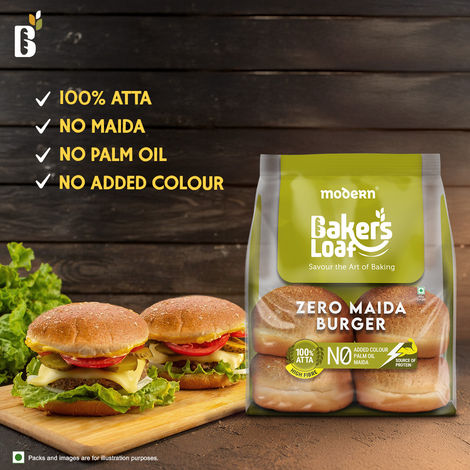 Baker's Loaf Zero Maida No Palm Oil Burger by Modern