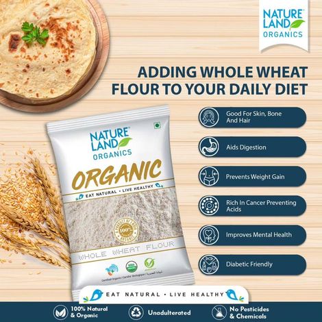 Natureland Fresh Chakki Organic Atta