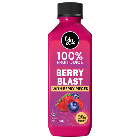 Yu Berry Blast 100% Fruit Juice With Berry Pieces