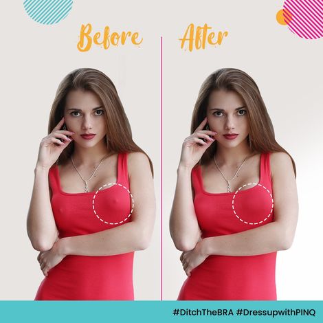 Pinq Polka Reusable Nipple Covers Regular 8 Cm - Nude