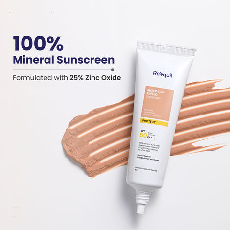 Reequil Sheer Zinc Tinted Mineral Sunscreen SPF 50 PA