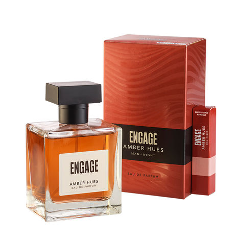 Engage Amber Hues Perfume For Men, Ambery & Warm Scent