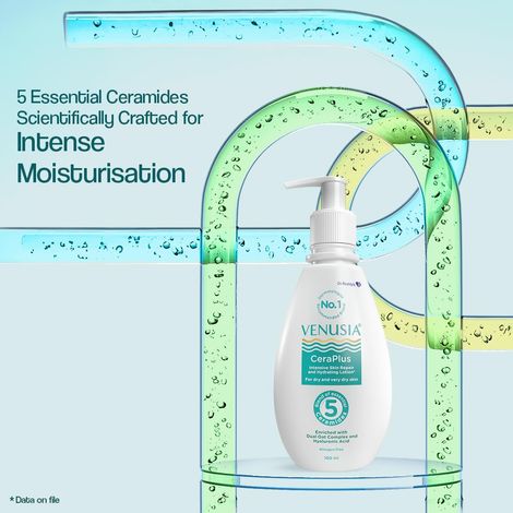 Venusia Ceraplus Lotion For Dry Skin 5 Essential Ceramides For Deep Moisturization & Barrier Body