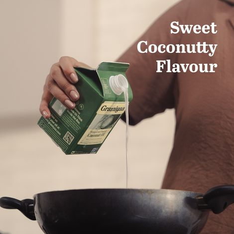 Gramiyaa Coconut Wood Cold Pressed Oil (Nariyal Oil)