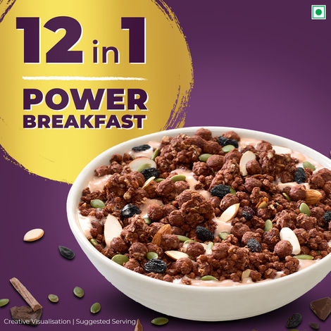 Kellogg's Chocolate Muesli | 12-in-1 Power Breakfast | India's No. 1 Muesli | Multigrain Breakfast Cereal